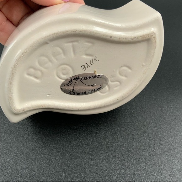 Signed Barbara Baatz USA Pottery Blossom Art Trinket Box Minimalist MCM - Picture 2 of 7